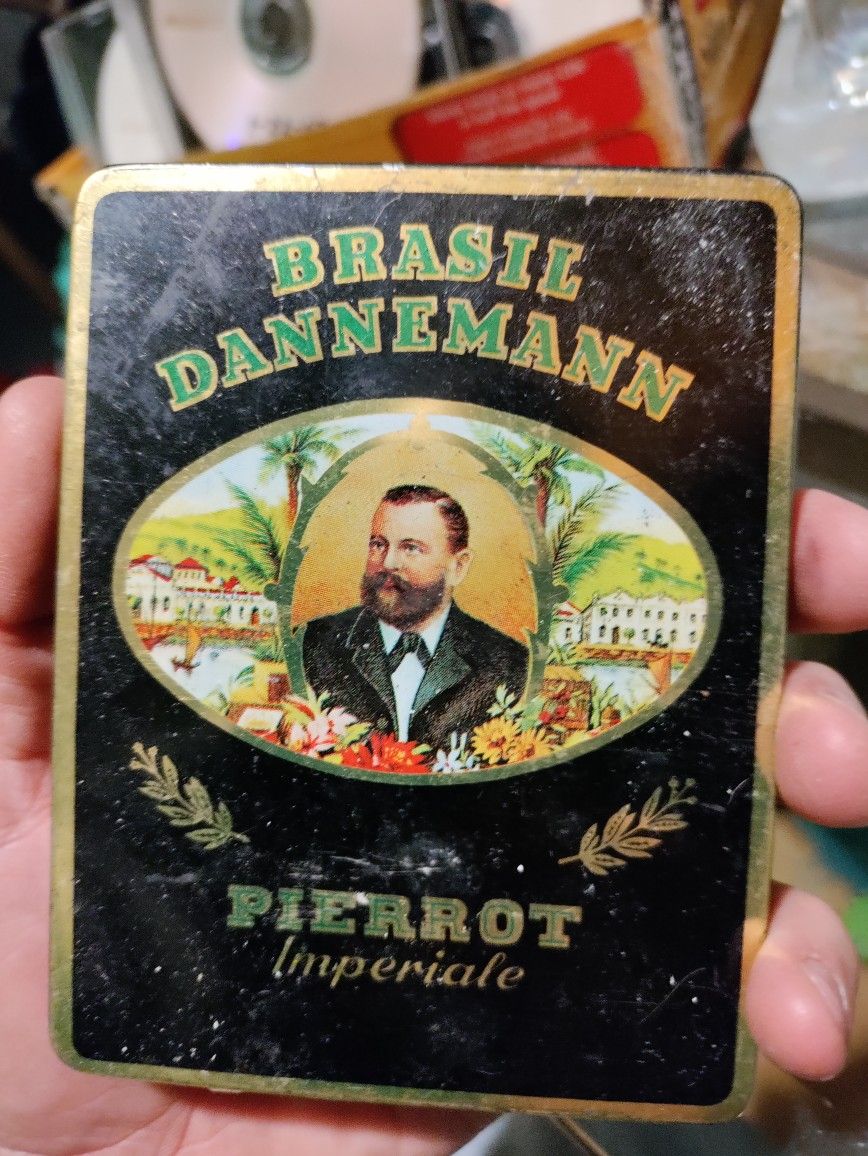 Vintage Brazil Dannermann Pierrot Imperial Cigarette Tin
