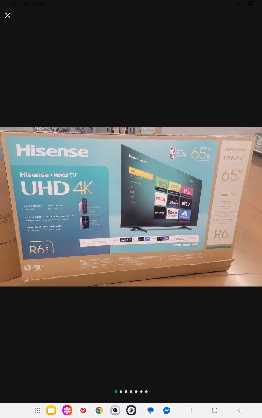 HISENSE 65 INCH UHD ROKU TV BLUETOOTH IN STOCK W/WARRANTY - PAYMENT OPTIONS