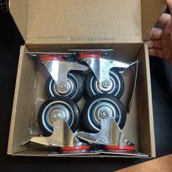 🛠️ Heavy Duty Swivel Caster Wheels Set – 2” Locking Casters | $15 FIRM 🛠️ 📍 Pickup Location: S. Durango & 215 near IKEA  Description: Brand new hea