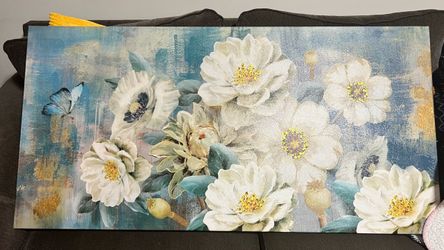 Floral Canvas Wall Art Print