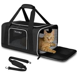 Petskd Pet Carrier 17x13x9.5 Southwest Airline Approved, Pet Travel Carrier Bag For Small Cats And Dogs, Soft Dog Carrier For 1-15 LBS Pets,Dog Cat Ca