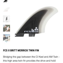 FCS TWIN FINS - Brit Merrick twins BMT