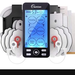Tens Unit Plus 24 Rechargeable Electronic Pulse Massager Machine Multi Mode Device with All Accessories [New Model]