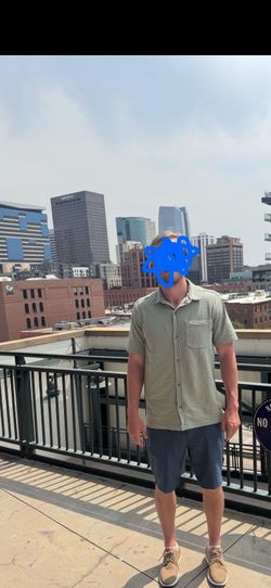 Short sleeve button up collared shirt