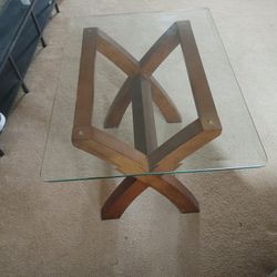 Beveled Glass End Tables