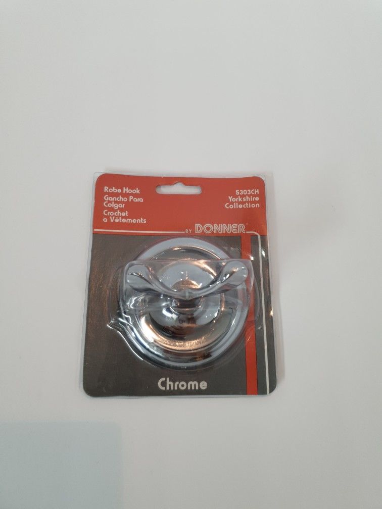 DONNER Robe Hook 5303CH Yorkshire Collection in Chrome, New in box ..
Easy installation instructions inside!!
Same Day Shipping, Don't forget to chec