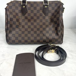 Louis Vuitton Speedy 30 Bandouliere Damier Ebene 