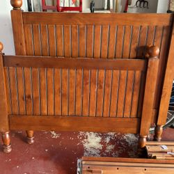 Pottery Barn Twin Bed Frame And Kid Chairs 