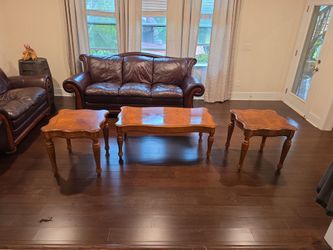 Coffe table and two end tables