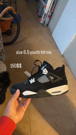Jordan 4 youth size 6.5