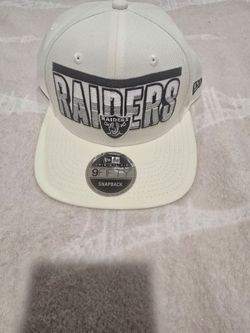 Sale! New Raiders Hat Cap Snapback Cream Black Off White New Era LA ( reseda ca)