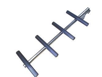 4-Step Center Post Diver Boat Ladder with Quick Release Bracket