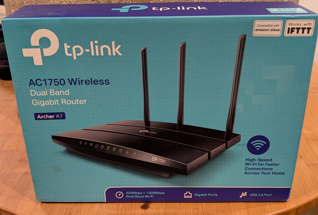 TP-Link Archer A7 - AC1750 Wireless Dual Band Gigabit Router