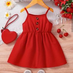 Girls' Red Sundress