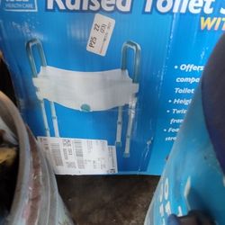 Raised Toilet Seat With Legs