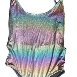 FOREVER 21 Rainbow holographic bodysuit - multicoloured #rave #festival Forever 21 - very pretty / worn once