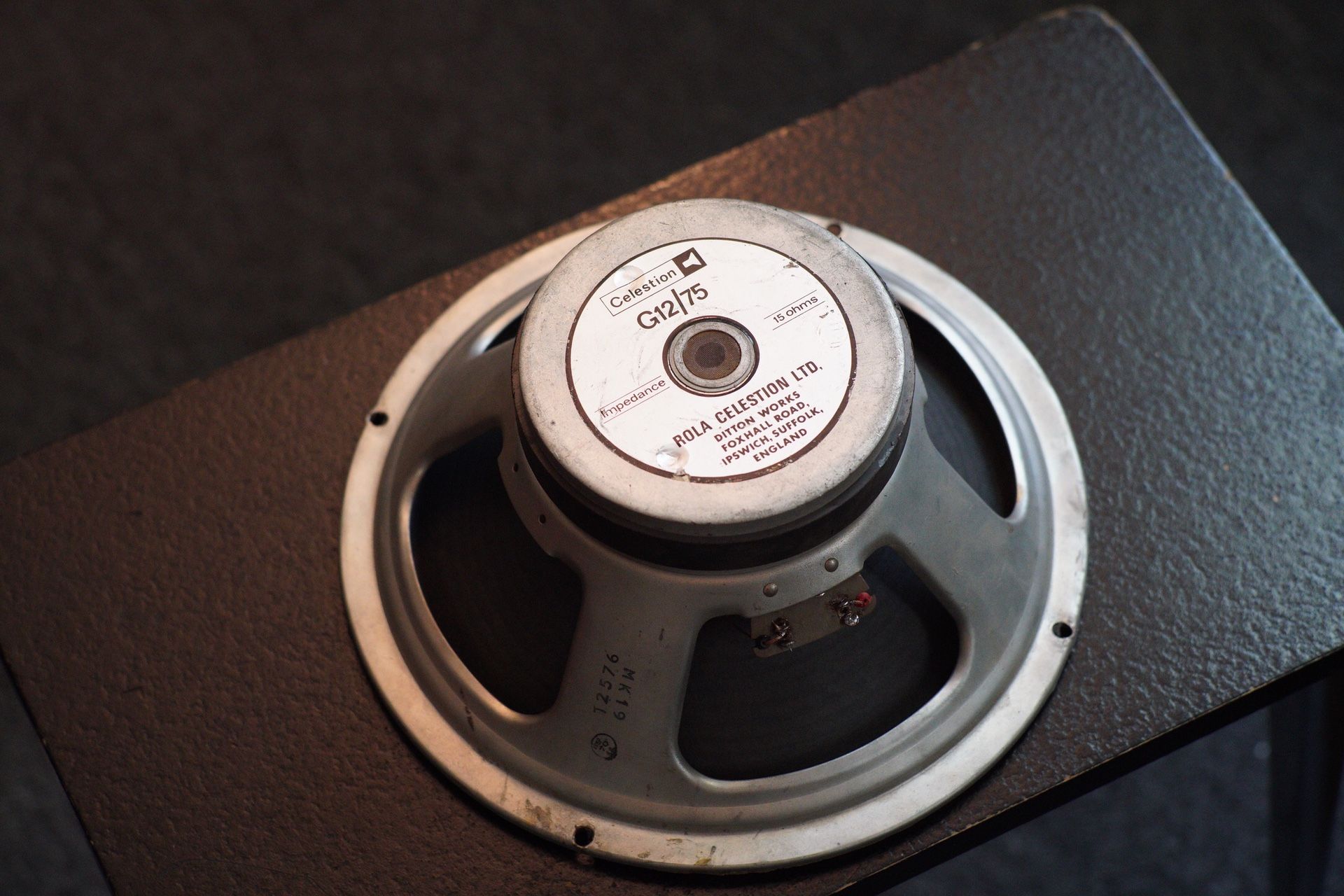 Vintage Rola Celestion g12/75 15 ohm 12" Speaker