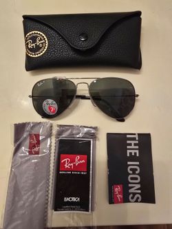 New With Tags ray ban aviator sunglasses