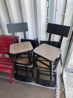 Metal Restaurant Dining Chairs With Wooden Style Seat