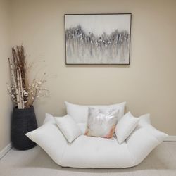 Urban Outfitters Cirrus White Convertible Floor Chair /sofa