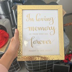 Memory Table Wedding 