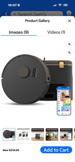 bObsweep Bio Self-Emptying Robot Vacuum & Mop with 100-Day Dock, and Activated Bio-Based Plastic Charcoal Odor Filtration