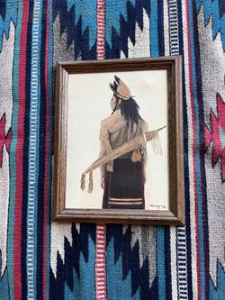 American Indian Oil Painting 