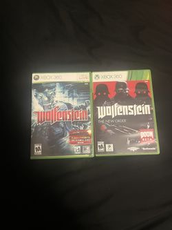 Wolfenstein 1 and Wolfenstein The New Order ,For Xbox 360 (Wolfenstein Bundle)