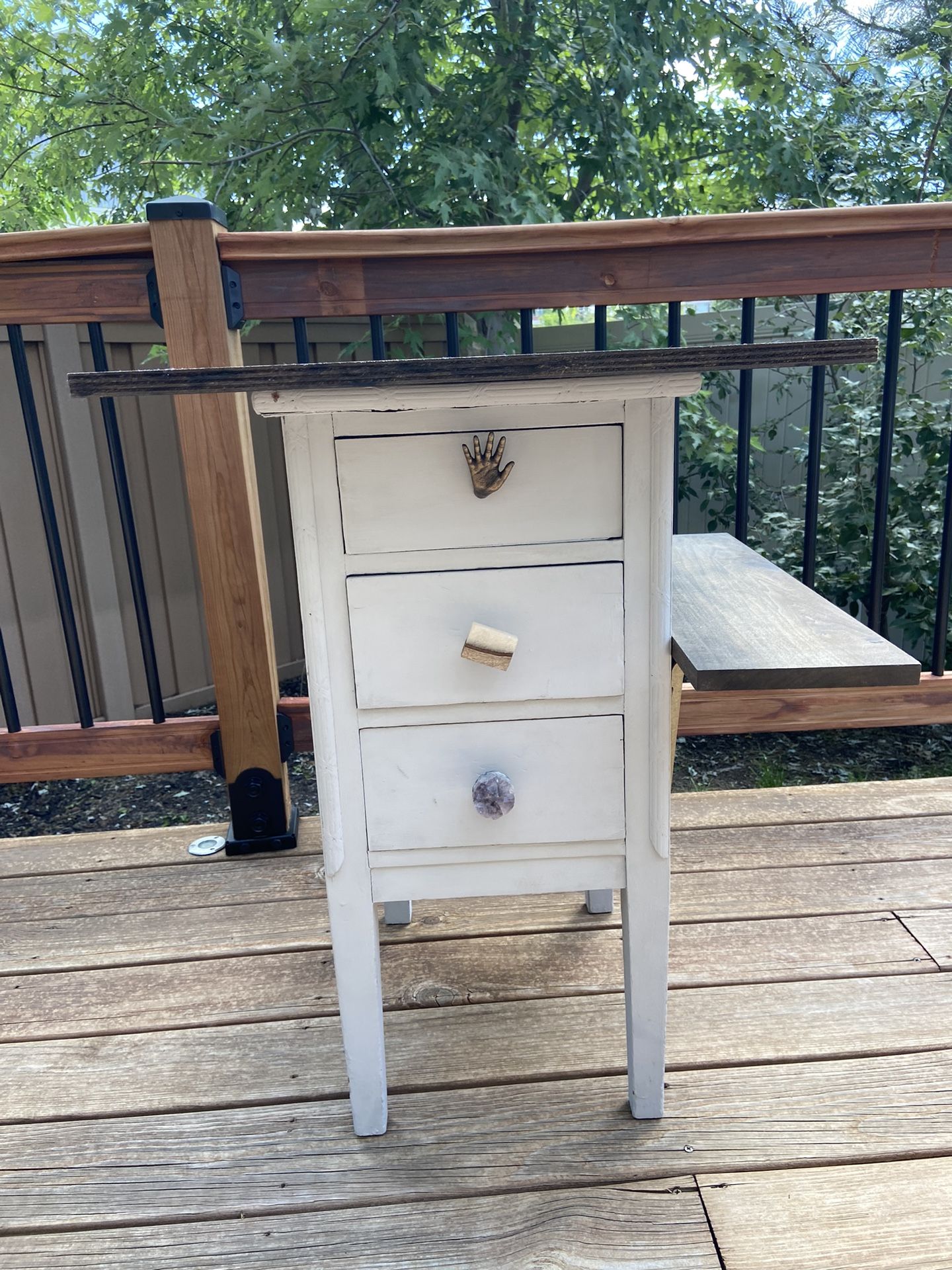 Unique Vintage Upcycled Craft Table