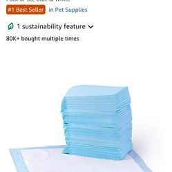 1 Brand New Boxes Of Regular Sized 50 Pack Amazon Basics Puppy Training Pads