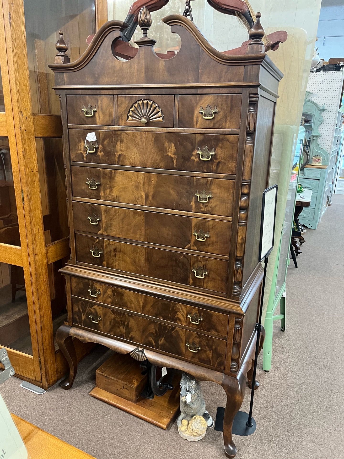SALE…Queen Anne Style Highboy Dresser