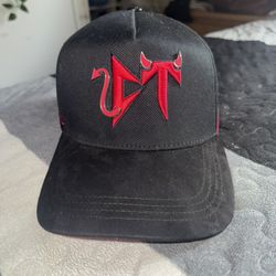 Bigg Boss Corridos Tumbados CT Devil Red and Black Snapback Hat