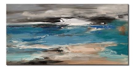 Abstract Landscape Painting on Canvas