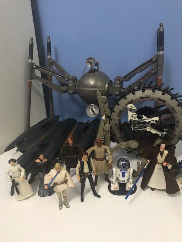 Star Wars figures and Vehicles