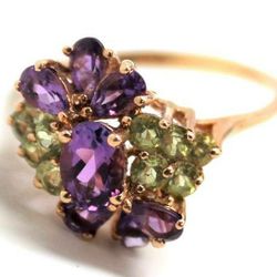 Ladies Amethyst/Peridot Ring