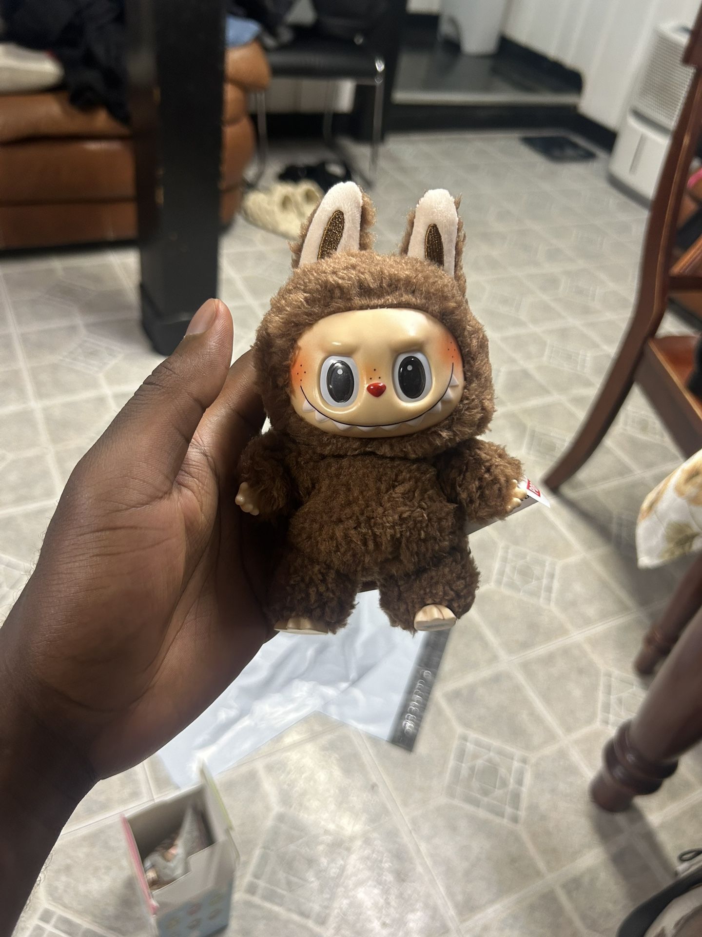 Labubu Macaron Plush Pendant - SECRET CHESTNUT COCOA