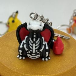3D Printed Pokemon Cute Charizard Figure Charm Decor Halloween Pokemon Keychain