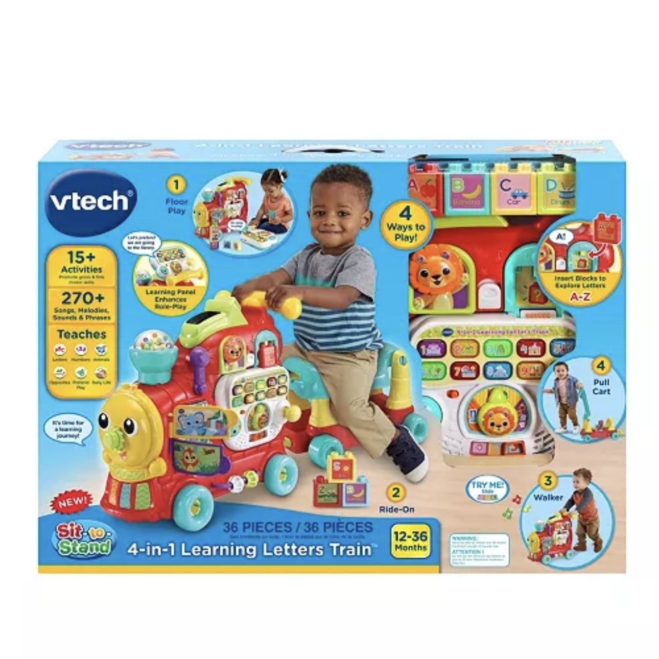 VTech 4-in-1 Learning Letters Train