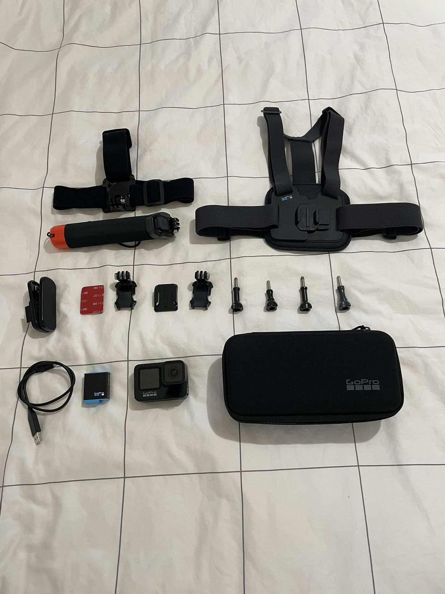 GoPro Hero 9 Black with Accessories - Lightly Used, Great Condition