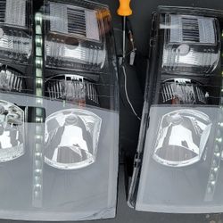 07-13 Chevrolet Silverado LED Headlights Luces Micas Calaveras Faros Faroles Chevy