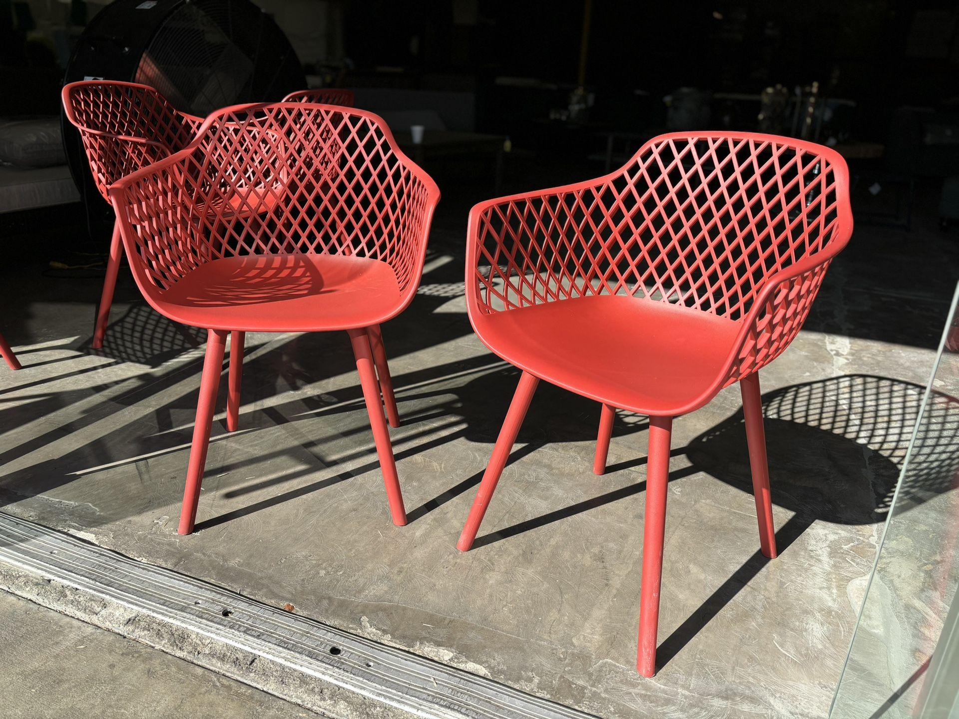 Red Indoor/outdoor Chairs