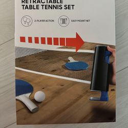 Retractable Table Tennis Set