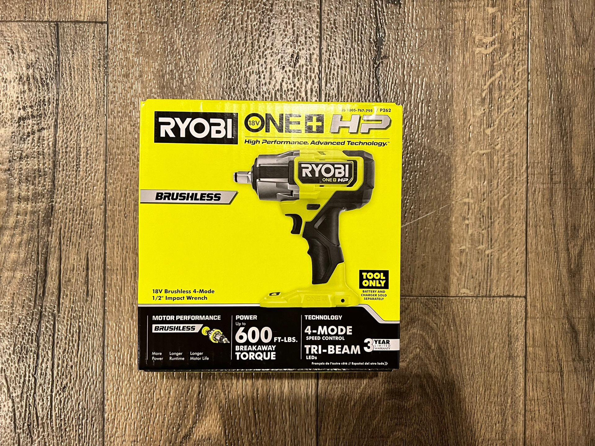 Ryobi 1/2 Impact (Tool Only)