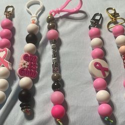 breast cancer keychains 
