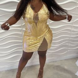 Gold Dress 