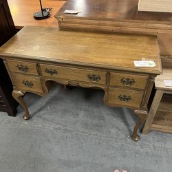 Vintage Thomasville Wood Desk Vanity (in Store) 