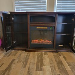 Electric chimney fireplace