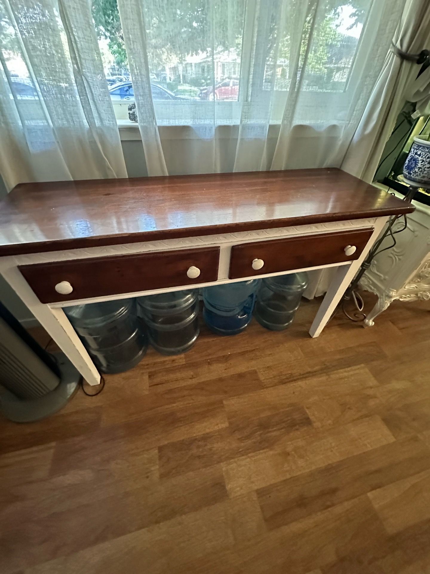Brown decor table