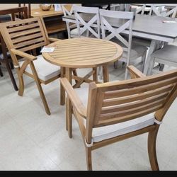 Vallerie Outdoor Chairs With Table💥 Brand New Ashley 💥 Fastest Delivery 🚚 
