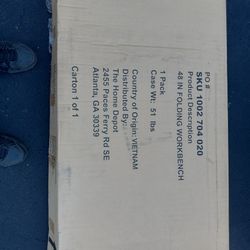 Folding Bench